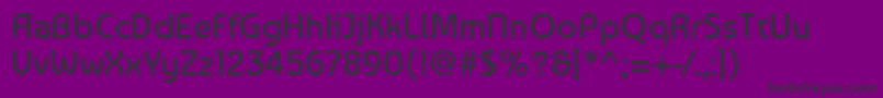 BaumansRegular-Schriftart – Schwarze Schriften auf violettem Hintergrund