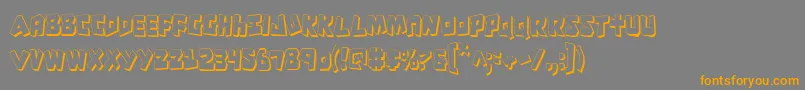Crocs Font – Orange Fonts on Gray Background