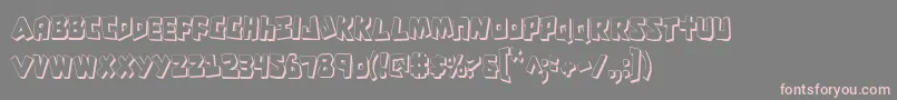 Crocs Font – Pink Fonts on Gray Background
