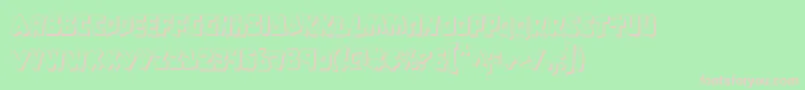 Crocs Font – Pink Fonts on Green Background