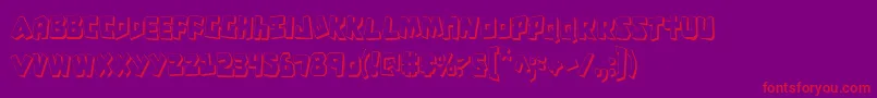 Crocs Font – Red Fonts on Purple Background