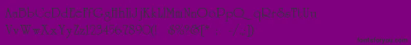 Universityc Font – Black Fonts on Purple Background