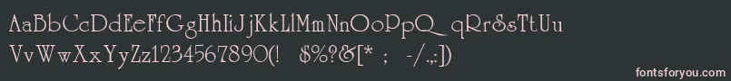 Universityc Font – Pink Fonts on Black Background