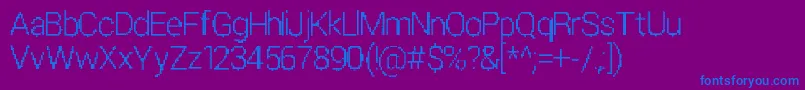 ParametricGlitch Font – Blue Fonts on Purple Background