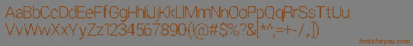 ParametricGlitch-Schriftart – Braune Schriften auf grauem Hintergrund