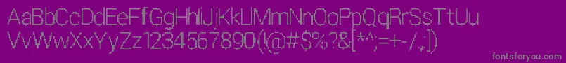 En savoir plus sur la police ParametricGlitch Police ParametricGlitch – polices grises sur fond violet