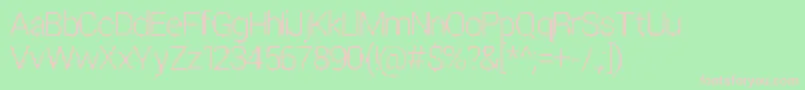 ParametricGlitch Font – Pink Fonts on Green Background