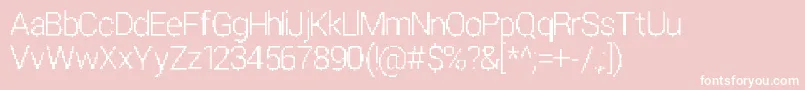 ParametricGlitch Font – White Fonts on Pink Background
