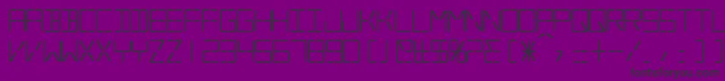 SilverballBold Font – Black Fonts on Purple Background