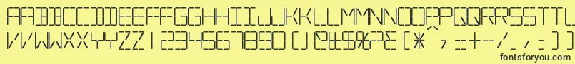 SilverballBold Font – Black Fonts on Yellow Background