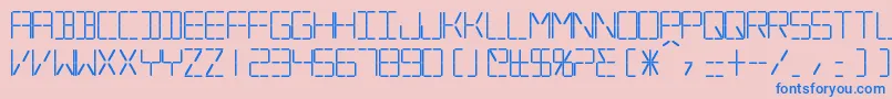 SilverballBold Font – Blue Fonts on Pink Background