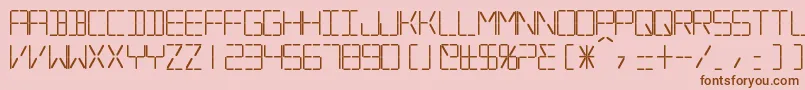 SilverballBold Font – Brown Fonts on Pink Background