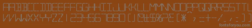 SilverballBold Font – Gray Fonts on Brown Background