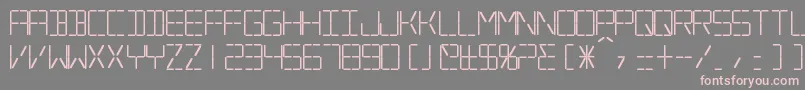 SilverballBold Font – Pink Fonts on Gray Background