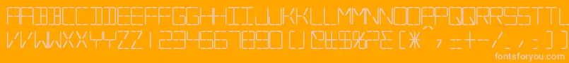 SilverballBold Font – Pink Fonts on Orange Background