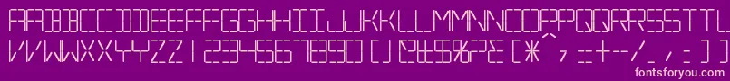 SilverballBold Font – Pink Fonts on Purple Background