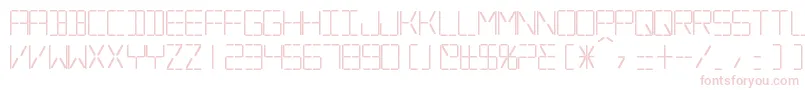 SilverballBold Font – Pink Fonts on White Background