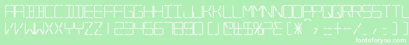 SilverballBold Font – White Fonts on Green Background