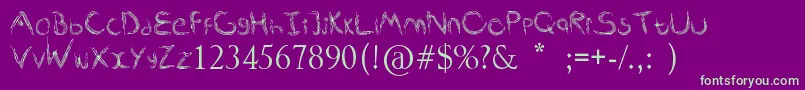 Fonte Favicon – fontes verdes em um fundo violeta