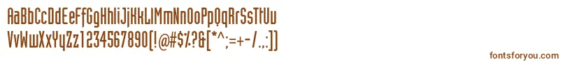 Шрифт IndustrialtstdSolid – коричневые шрифты на белом фоне