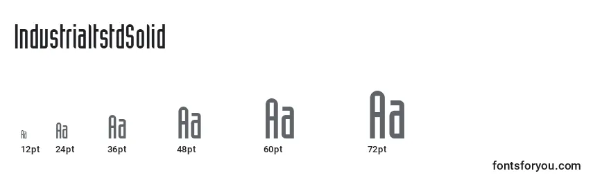 IndustrialtstdSolid Font Sizes