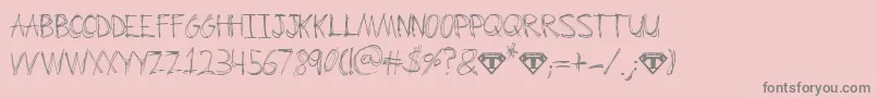 ScrumBucket Font – Gray Fonts on Pink Background