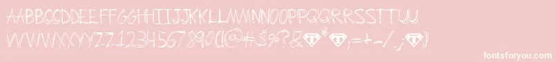 ScrumBucket Font – White Fonts on Pink Background