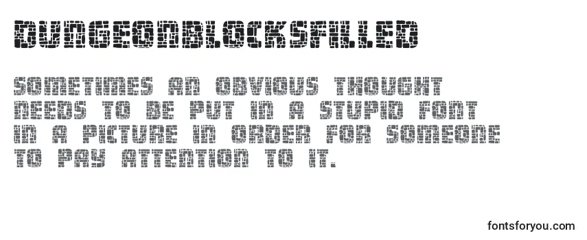 DungeonBlocksFilled Font