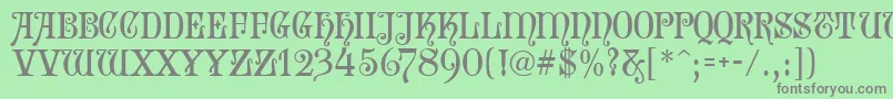 SophieMf Font – Gray Fonts on Green Background