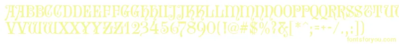 SophieMf Font – Yellow Fonts on White Background