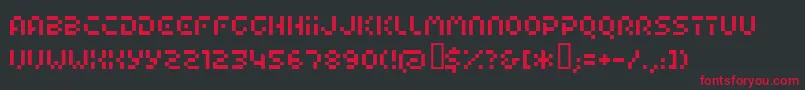 AirportCyr Font – Red Fonts on Black Background