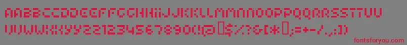 AirportCyr Font – Red Fonts on Gray Background