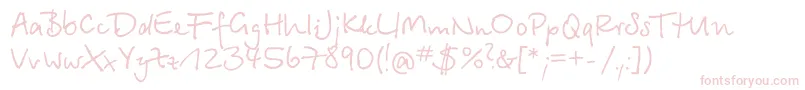 BetinascriptcttRegular-Schriftart – Rosa Schriften auf weißem Hintergrund