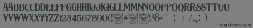 Victorious Font – Black Fonts on Gray Background