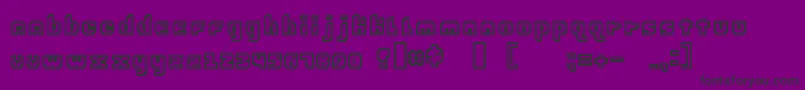 EBrain2 Font – Black Fonts on Purple Background