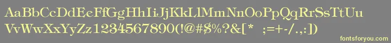 StephanieThin Font – Yellow Fonts on Gray Background