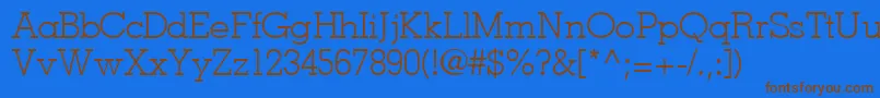 JaaklightsskRegular Font – Brown Fonts on Blue Background