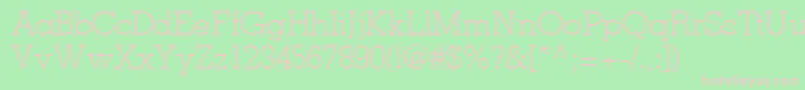 JaaklightsskRegular Font – Pink Fonts on Green Background