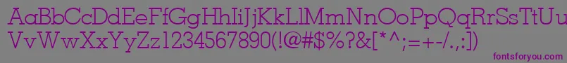 JaaklightsskRegular Font – Purple Fonts on Gray Background