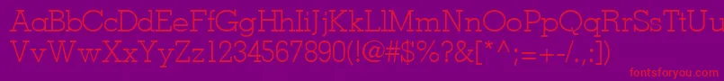 JaaklightsskRegular Font – Red Fonts on Purple Background