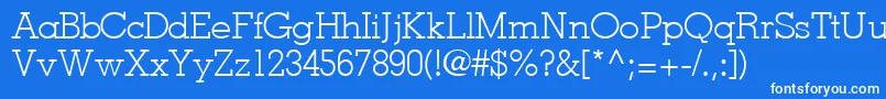 JaaklightsskRegular Font – White Fonts on Blue Background