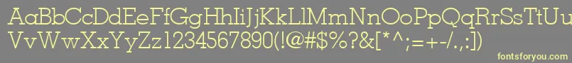 JaaklightsskRegular Font – Yellow Fonts on Gray Background