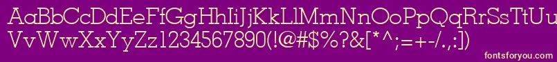 JaaklightsskRegular Font – Yellow Fonts on Purple Background