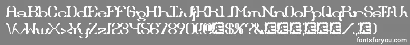 Draggle Font – White Fonts on Gray Background