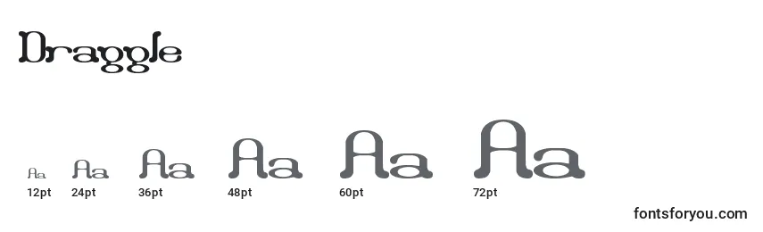 Draggle Font Sizes