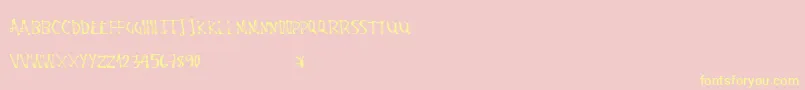 Stalemarker Font – Yellow Fonts on Pink Background