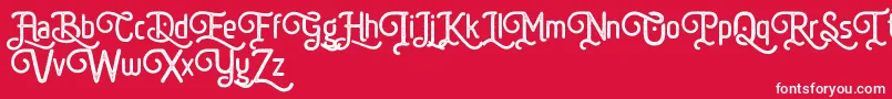 BatriyshFreeVersion Font – White Fonts on Red Background