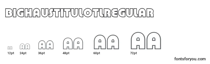 Размеры шрифта BighaustitulotlRegular