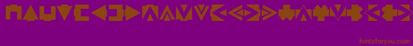 AmericanindianLtRegular Font – Brown Fonts on Purple Background