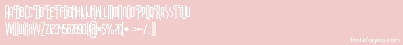 Plasmaregular Font – White Fonts on Pink Background